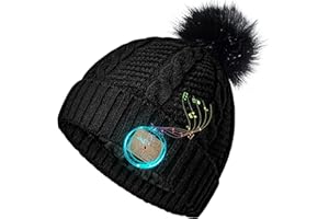CHENFEC Bonnet Bluetooth Homme, Music Bonnet sans Fil Hiver, Chapeau Chaud Doux avec Haut-parleurs & Micro, adapté Sports, Camping,Course à Pied, Cadeaux de Noël Uniques pour Lui Hommes Adolescents Garçons