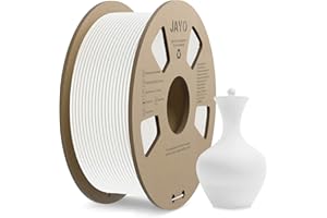 JAYO Matte PLA Filament 1.75mm,Bobines de Filament PLA pour Imprimante 3D 1.1kg, Précision Dimensionnelle +/- 0,02, PLA Mat Blanc