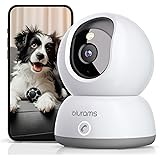 blurams Telecamere Wifi Interne 2K,Videocamera Sorveglianza Interno Wifi,Telecamere per Cani/Casa/Bambini,Visione Notturna a 