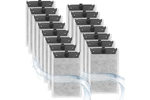 ROSYLEVE 15 Pezzi Adatti per Filtri Tetra Easycrystal 250 & Filterbox 300, Filtri di Ricambio per Reptofilter, Tetra Easycrystal Accessorio per Acquari Dotato di Carbone Attivo e Zeolite