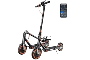 TODIMART Trottinette Electrique Adulte Ultra Legere, avec Amortisseur Autonomie 30km Moteur 350W/25KM/H Batterie 36V 7.8Ah Trotinette Électrique Pliable 8.5'' Pneu Anti-crevaison, Contrôle APP Antivol