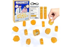 KutaKuta Magnetisches Schachspiel, 2025 Neues Gesellschaftsspiele Magnetspiel mit 20 Magnetisches Spiel Steinen, Golden Magnetic Spiel Magnet Schach für Kinder Erwachsene Familientreffen