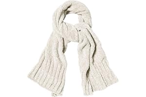 SOJOS Sciarpa Leggero Ultra Morbido Ciniglia a Costine Sciarpa Spessa Scialle a Maglia per Uomo e Donna SC326