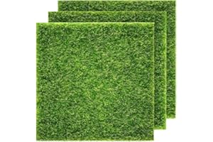 ZKSXOA Kunstrasenteppich,Kunstrasen Miniatur Moos,Kunstrasen Teppich,Künstliche Moos Deko,3 PC für den Innen und Außenbereich Mikrolandschaft Miniatur Garten Deko Terrasse, Garten, Rasen, (15x15cm)