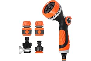 CHUNER Zestaw pistoletu do nawadniania, 10 regulowanych wzorów, pistolet wąż naczyń Hi ciśnienie z kontroli zaufania, samochody podlewania, pranie domowe, prysznic