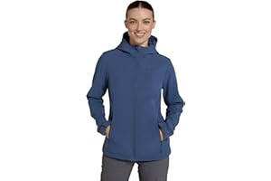 Mountain Warehouse Exodus Womens Softshell Jacket - Breathable, Adjustable, Water & Wind Resistant Ladies Coat - For Autumn, Winter, Walking, Everyday wear