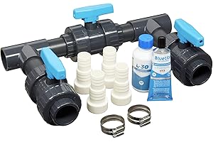 Well2wellness® Bypass Kit Basic pour pompe à chaleur, chauffage de piscine et chauffage solaire de piscine