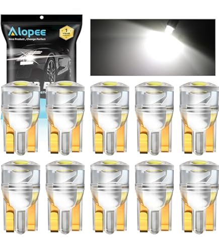 Keiurot T10 501 LED-lampen W5W 194 168 2825 wigvormig LED-autolampen interieur plafond leeslamp deur licht LED-zijlamp nummerplaat lampen ijsblauw DC12V, pak van 10