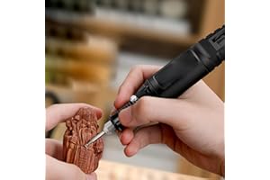 CRYFOKT Mini Electric Drill, 12V 13W Electric Hand Drill, Handmade Crafting Mini Drill Pen Drilling Tools Multifunctional Power Tool for DIY, Wood, Bone Carving Cutting Polishing (Polishing Grinder