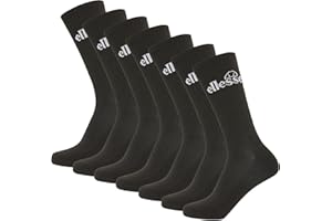 ellesse Skarpety sportowe, uniseks, 7 par – Trego Sport Socks, Crew Socks, tenis, prążkowane mankiety, logo