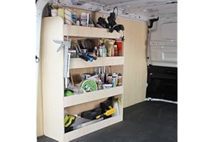 Vanify - Kompatibel mit Renault TRAFIC L1 2015+ Fahrzeugeinrichtung Fahrzeugregale, Fahrerseite hinten Regal