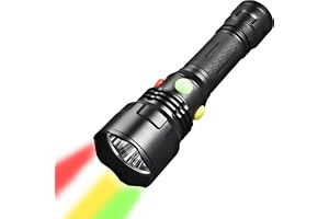 4 färgs LED-ficklampa, 4 i 1-multifärgficklampa, 1 000 lumen, IPX8 vattentäta magnetiska ficklampor, 9 lägen med vitt, rött