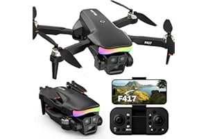 FAKJANK Drone avec Caméra 1080P pour Adultes & Débutants,Lumière RGB Réglage Électrique 90°,WiFi FPV, Mini Drone avec Vidéo en Direct 3D filp,RC Quadricoptère Cadeau pour Débutants et Adultes,sac à main,C0