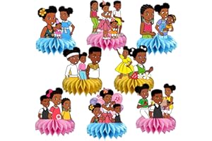 EKIH 8Pcs Gracies Corner Honeycomb Table Centerpiece for 1st Birthday Party Supplies, Gracies Corner Birthday Party Desktop Decorations for Kids