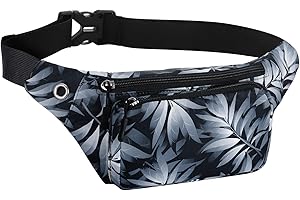 HAWEE Elegante Marsupio Sportivo Cintura Corsa Leggero Unisex Marsupio Corsa Multicolor Esecuzione Pouch con Cintura Regolabile e Jack per Cuffie per Uomo Donna Corsa Jogging Ciclismo Escursionismo