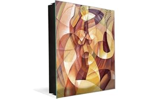 CONCEPT CRYSTAL Armadietto moderno per chiavi con motivo a scelta K01 Cubista Eugenio Ivanov