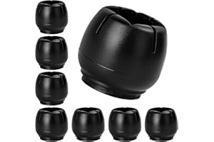 DEREINE Protectores de Pies de Sillas, 32 Piezas Tapas de Goma para Patas de Silla, Almohadilla de Silicona para Sillas, Evita Rayones en el Suelo y Reduce el Ruido (29-31mm)