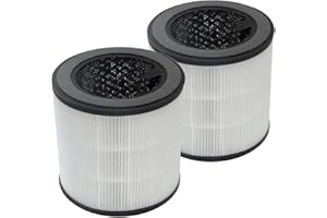 PUREBURG Ersatz-HEPA-Filter kompatibel mit Philips Serie 800 Luftreiniger AC0830/30 Teilenummer FY0293/30,auch kompatibel mit AC0830/10 AC0820/30 AC0820/10 AC0819/10, Teil FY0194/30,2er-Pack