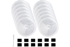 AWOHH 12 Stück Katzenbrunnen Filter Unit 3.0, Trinkbrunnen Filter Kompatibel Mit E versweet Solo 2/Solo SE/3 Pro/2S/3, Inklusive Filter für Katzenbrunnen und Filterschwamm