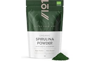 Organic Spirulina Powder 1kg – 100% Cold Pressed – Resealable and Recyclable Pouch by Alpha01