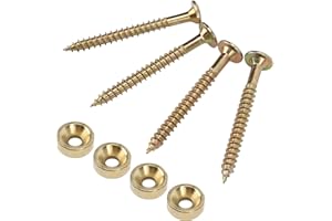 4 jeux de douilles pour manche de guitare jeu de vis de montage pour manche de basse jeu de vis pour collier métallique accessoire pour guitare électrique jeu de basse pour guitare électrique (or)