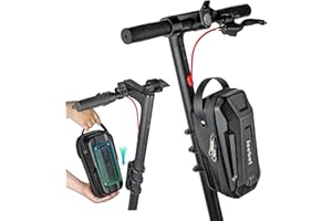 Jeebel Bolsa para Patinete Eléctrico 3/4/5L Bolsa de Manillar Impermeable de Gran Capacidad con Soporte Fijación Rápido - Estuche Frontal Universal EVA para Patinete Xiaomi, Sedway, Ninebot (2,8 L)