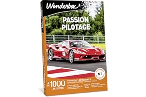Wonderbox – Coffret cadeau pour homme - PASSION PILOTAGE – 1930 stages de pilotage Ferrari, Lamborghini, Porsche, rallye, karting, drift moto pour 1 à 3 personnes Multicolore Taille Unique