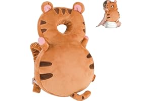 NEWVENPER Baby Head Protector Backpack, Toddler Toddler Head Protector, Toddler Head Protector Padded Backpack Elasticated Carrier Wear (Tiger)