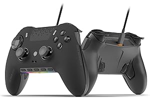 SCUF ENVISION Wired V2 (2025) PC Only Gaming Controller – Anti-Drift Thumbsticks – Five Remappable G-Keys – Remappable Back Paddles – Black