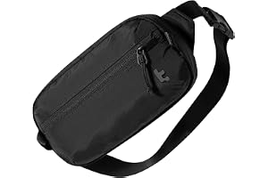 tomtoc 1,5L Sling Bag axelväska med RFID‑skydd, stöldsäker crossbody‑bag | Fodral för män och kvinnor, EDC axelväska, lätt midjeväska för resor, pendling, vandring och vardag, vattenskyddad mot stänk