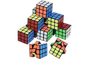 BONGSHAKALAKA 12 Pezzi 3 x 3 x 3 Cm Mini Cubo Magico Speedcube Puzzle 3D Speed Cube Cube Lisci Stickerless Mini Speed Cube Set Per Bambini Adulti Per Regalo Di Compleanno, Gioco Di Viaggio, Riempimento Regalo