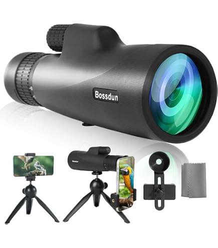 Monocolo Telescopico 12x50 Ad Alta Potenza Con Supporto Per Smartphone E Treppiede – Impermeabile - Foto 2