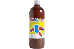 PASUTO Toy Color Tempera Paint | Burnt Sienna | 1000 ml | Washable Paints for Kids | Poster Paint