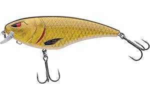 Berkley Zilla Flanker Pike Fishing Lure - Floating Shallow Running Wobbler with Fusion 19 Treble Hooks - Lead Free