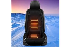 YSPP Heated Car Seat Cover 12v 1 Pack Car Heated Seat Cover Sport Seat 1 Pack 12v Car Seat Cushions for Driving Heated Blanket for Car,black-1seat