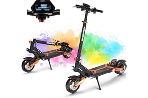 URBETTER Patinete Eléctrico Adultos Batería 48V/20Ah - Autonomía de 70 KM - 10" Potente Todoterreno Scooter Eléctrico Plegable con Freno de Disco Doble - Doble Suspensión Patín Electrico - G2MAX