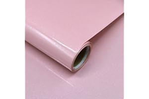 Decoroom Self Adhesive Wallpaper Pink Glossy/Glitter Sticky Back Plastic Roll 40X300CM m Peel and Stick Wallpaper Upgrade Vinyl Film Decorative Countertops Kitchen Wardrobe Removable Furniture Sticker