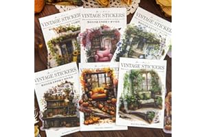 TA MERRY Adesivi Decorativi Scrapbooking, 60Pezzi Adesivi Scrapbooking Trasparente Carta per Scrapbooking Accessori