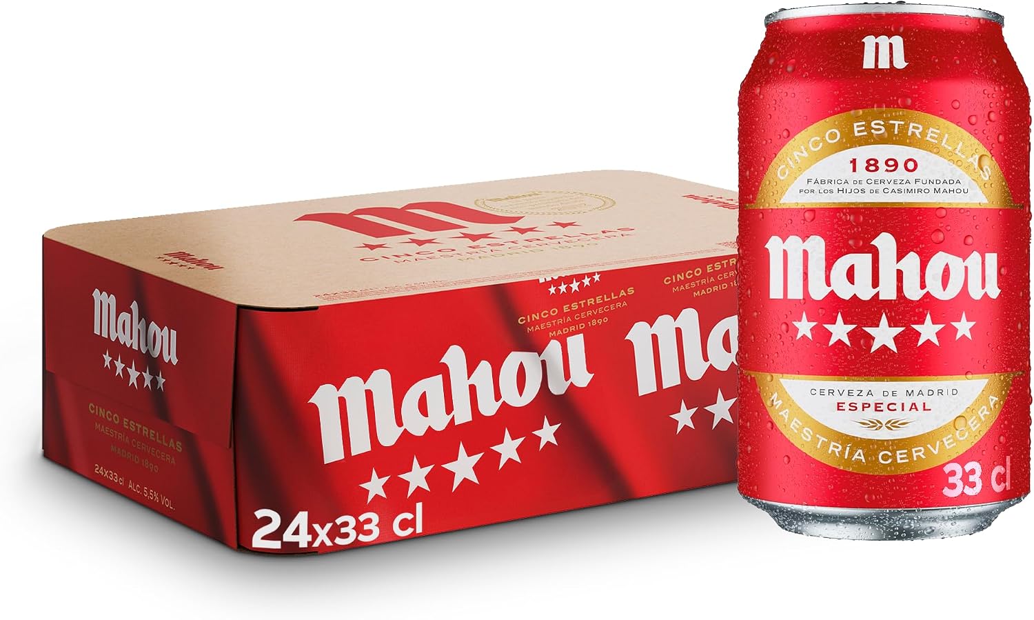 Faut-il Acheter le Mahou 5 Estrellas Cerveza Lager Dorada Pack 2 (Sélection) ? Notre Avis