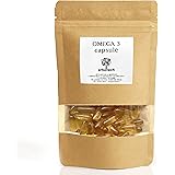 ERBOTECH Omega 3 in Capsule, Confezione da 100 g, circa 70 Compresse di Olio di Pesce, Integratore Alimentare con Acidi Grass