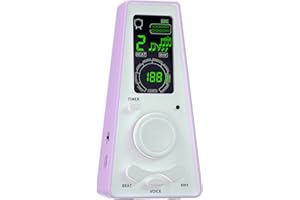SOLO Digital Metronome Electronic Metronome, Small Size, Colour LED Screen, Precise Beat, Easy and Fast Operation, Suitable for Guitar Piano Violin Saxophone, etc,AUPHY