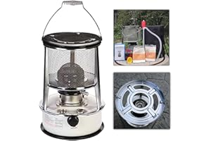 HJJP Rauchfreier tragbarer Petroleumofen – effiziente 2-in-1 Paraffin-Heizung für Winter-Raumheizung – einstellbare Feuerkraft – ideal für Zelte und Petroleumheizung
