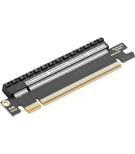 Thermaltake PCI-E 4.0 | Dual 90° Riser Kabel | 130mm | Zwart