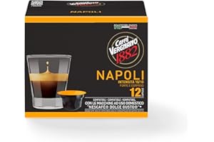 Caffè Vergnano 1882 - Coffee Capsules Compatible With Nescafé Dolce Gusto, Napoli - 1 Pack Of 12 Capsules