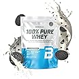 BioTechUSA 100% Pure Whey | Protein Powder with BCAA and Glutamine | Gluten-Free, Palm Oil Free | 21g Protein per Serving, 1 kg, Black Biscuit