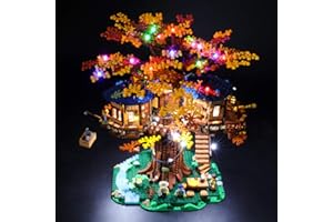 BRIKSMAX Zestaw oświetleniowy LED do domku na drzewie Lego Ideas, kompatybilny z klockami Lego 21318 - bez zestawu Lego