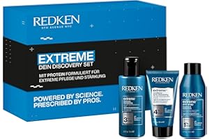 Redken Pflegeset mit Shampoo, Conditioner & Anti-Snap Spray für sprödes und geschädigtes Haar, Anti Haarbruch, Mit Interlock Protein Network, Extreme