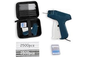 GZGRYTRC Stitch Gun for Clothes, Quick Stitch Gun for Clothes with 5000 Fasteners, Stitchy Quick Clothing Fixer, Tag Gun for Sewing, Quilting, Hemming, Includes Hard Case