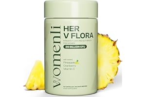 WOMENLI Prebiotics & Probiotics for Women - 26 Billion CFU Flora with Cranberry, Vitamin C & Pineapple | Bio Cultures for Women's Intimate Flora & Gut Health (60 Days)