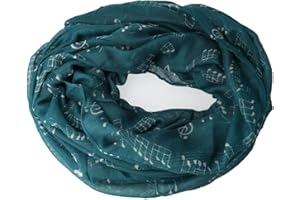 mugesh Rund-Schal Notenzeile groß - Schönes Geschenk für Musiker